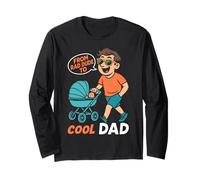 Fatherhood FROM RAD DUDE TO COOL DAD Funny Soon-to-be Dad Long Sleeve T-Shirt