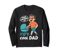 Fatherhood FROM RAD DUDE TO COOL DAD Funny Soon-to-be Dad Long Sleeve T-Shirt