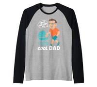 Fatherhood FROM RAD DUDE TO COOL DAD Funny Soon-to-be Dad Raglan Baseball Tee