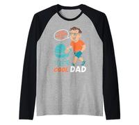 Fatherhood FROM RAD DUDE TO COOL DAD Funny Soon-to-be Dad Raglan Baseball Tee