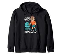 Fatherhood FROM RAD DUDE TO COOL DAD Funny Soon-to-be Dad Zip Hoodie