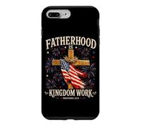 Fatherhood is Kingdom Work Christian Dad Father's Day Faith Case for iPhone 7 Plus/8 Plus