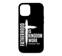 Fatherhood Is Kingdom Work Christian Father Cross Religion Case for iPhone 12/12 Pro