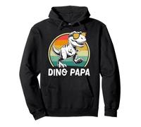 Fatherhood PAPA DINO DAD Retro Funny Future Father Pullover Hoodie