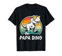 Fatherhood PAPA DINO DAD Retro Funny Future Father T-Shirt