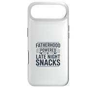 Fatherhood Powered By Late Night Snacks Dad Humor Case for iPhone Air