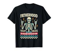 Fatherhood Some Days I Rock It Father's Day Skeleton Dad T-Shirt