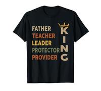 Father's Day African American Father Leader Black King Dad T-Shirt