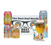 Father's Day Beavertown 'Best Dad' Mixed Craft Beer Gift Packs with Branded Glass and Pub Snacks - Gifts for Men, Gifts for Dad, Birthday Hamper, Hampers for Men,
