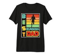 Fathers Day Best Running Dad Runner Dad Premium T-Shirt