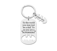 Fathers Day Birthday Gifts for Dad Keychain For Daddy Step Dad To Be Husband From Daughter Son Wife Kids I Love You Key Ring Father Of The Bride Step Father Figure Wedding Anniversary Men Him
