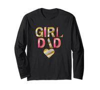 Father's Day Birthday Girl Dad, Dad of Daughter's Long Sleeve T-Shirt