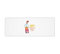Fathers Day by Daughter Desk Protector Mat, Extra Large and Durable Desk Pad with Non-Slip Backing for Home Office Use