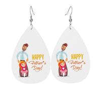 Fathers Day By Daughter Holiday Earrings For Women, Festive Star Drop Earrings, Chic Dangle Jewelry For Celebrations