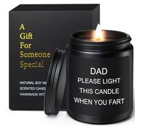 Fathers Day Candles Gifts from Daughter Son, 3.5oz Lavender Soy Wax Scented Candle, Funny Dad's Fart Candle for Granddad Stepdad Birthday Gift, Presents for Men on Christmas Anniversary