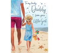 Father's Day Card Daddy From Girl - 9 x 6 inches - Regal Publishing