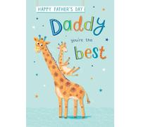 Father's Day Card, Daddy You're The Best Juvenile - 9 x 6 inches - Piccadilly Greetings