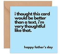 Fathers Day Card - Fathers Day Cards - Funny - Gifts From Daughter - Father's Father s Stepdad Stepfather Pop Husband - From Son Daughter Both Of Us - Cute Humour - 14cm