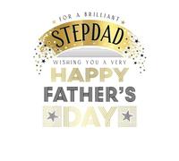 Father's Day Card, For a Brilliant Stepdad - 8 x 6 inches - Piccadilly Greetings