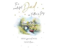 Father's Day Card, For a Wonderful Dad - 9 x 6 inches - Regal Publishing