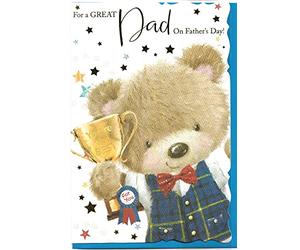 Fathers Day Card for Dad 15 x 23 Cm For A Great Dad On Father's Day You're The Best