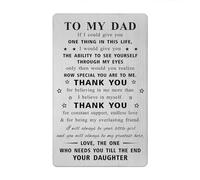 Father's Day Card for Dad - Gifts for Dad Birthday Card from Daughter - Dad Wedding Easter Gifts for Men
