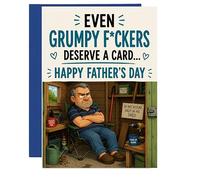 Father's Day Card For Dad Grumpy Humour Rude From Son Daughter F172