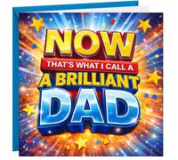 Fathers Day Card For Dad Music Theme Funny 350gsm Father's Day Cards From Son or Daughter
