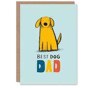 Father's Day Card for Dog Dad Best Dog Design Personalised Greeting Card