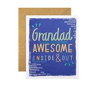 Father's Day Card for Grandad from Hallmark - Contemporary Text Based Design