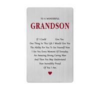 Father's Day Card for Grandson - to My Grandson Birthday Graduation Wedding Gift from Grandparents
