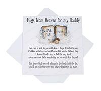 Fathers Day Card from Baby In Heaven for Daddy On Father's Day Card, Baby Loss Fathers Day Card for Dad with Poem, Fathers Day Custom Card from Angel Baby (Not Personalised)