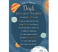 Father's Day Card From Daughter - 8 x 6 inches - Regal Publishing,green|blue|gold
