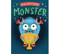 Father's Day Card, From Your Little Monster - 9 x 6 inches - Piccadilly Greetings