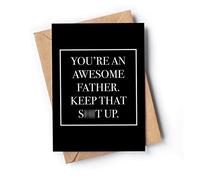 Fathers Day Card - Funny Father's Day Card - Dad Birthday Cards - Step Dad Father's Day Card - Stepdad Birthday Card - Happy Father's Day Cards from Daughter, Son - Fathers Day Card for Grandad