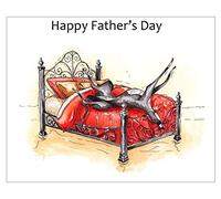 Fathers Day Card Greyhound Whippet Lurcher Italian Dog - CUSTOM TEXT