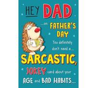 Father's Day Card, Sarcastic Jokey Dad Humour - 9 x 6 inches - Regal Publishing