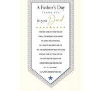 Father's Day Card, Thank You Dad - 9 x 6 inches - Regal Publishing