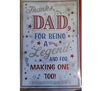 Fathers Day Card - Thanks Dad For Being A Legend