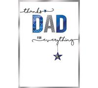Father's Day Card Thanks Dad for Everything Embellished Greeting Cards