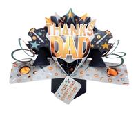 Father's Day Card Thanks Dad For Everything You Do Pop Up Greeting Card 3D Cards FPOP009