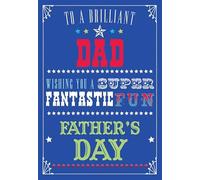 Father's Day Card, To a Brilliant Dad - 7 x 5 - Piccadilly Greetings