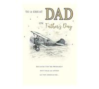Father's Day Card, To a Great Dad - 9 x 6 inches - Regal Publishing