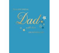 Father's Day Card, To a Special Dad, Type on Blue - 8 x 6 inches - Avant Garde Studios