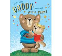 Father's Day Card, to a Supper Daddy from Little Prince - 12 x 9 inches - Regal Publishing