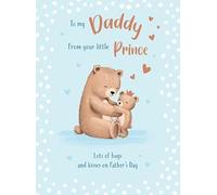 Father's Day Card, To My Daddy From Your Little Prince - 12 x 9 inches - Piccadilly Greetings