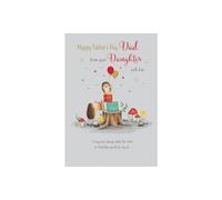 Father's Day Card, with Love Dad from Daughter - 9 x 6 inches - Piccadilly Greetings