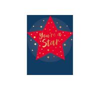 Father's Day Card, You are My Shinning Red Star - 8 x 6 inches - Piccadilly Greetings