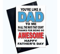 Father's Day Cards for Stepdad You're Like A Dad to Me Awesome Thank You PC927