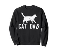 Fathers Day Cat Dad Cute Fur Papa Daddy Kitten Pet Owner Men Sweatshirt